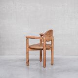 Set of four pine mid-century danish chairs
