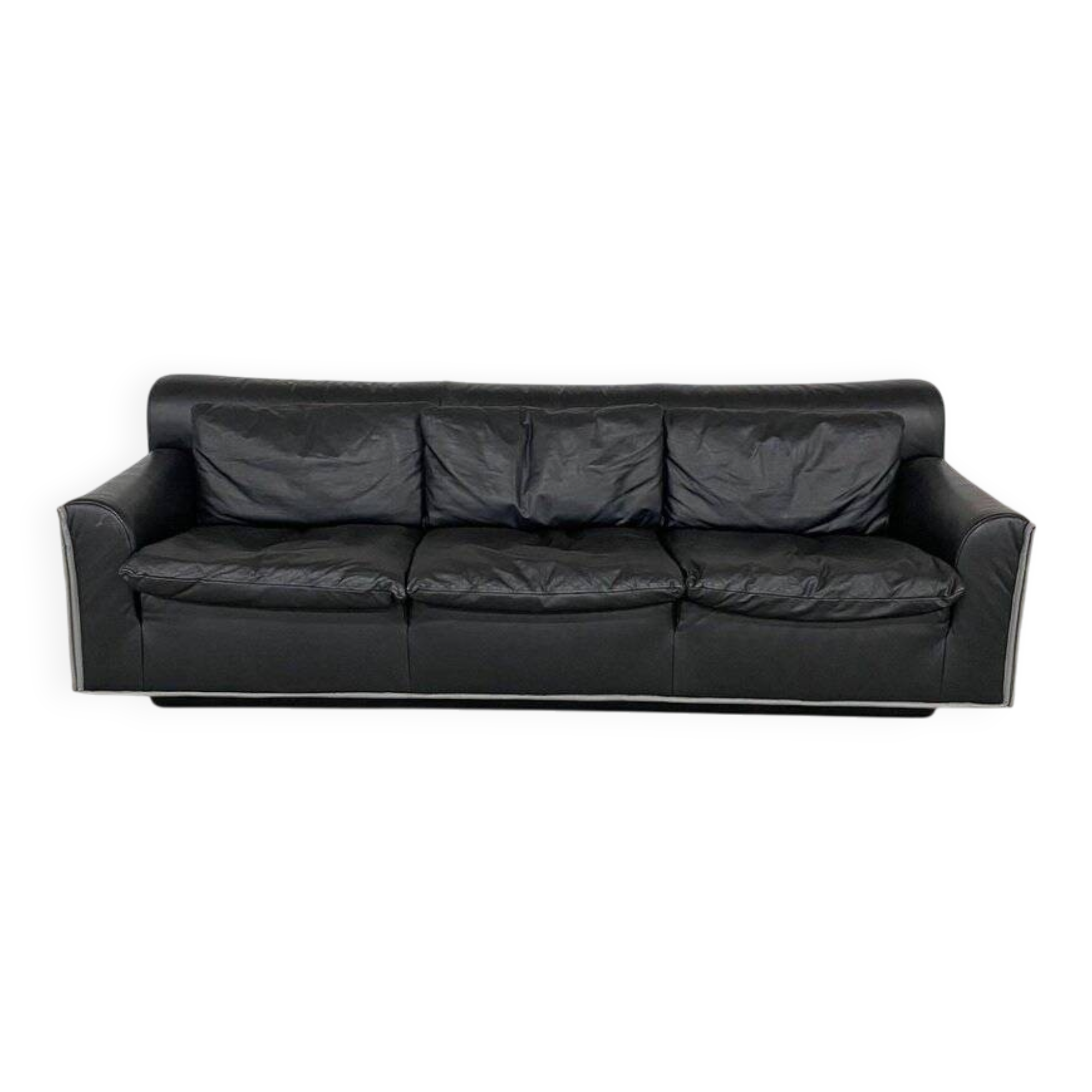 Canapé en cuir Heli par Otto Zapf pour Knoll, années 1980