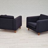 1970s, Danish design by H.J. Wegner, reupholstered armchair, model GE300.