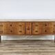 1980s chest of drawers with marble top and four drawers