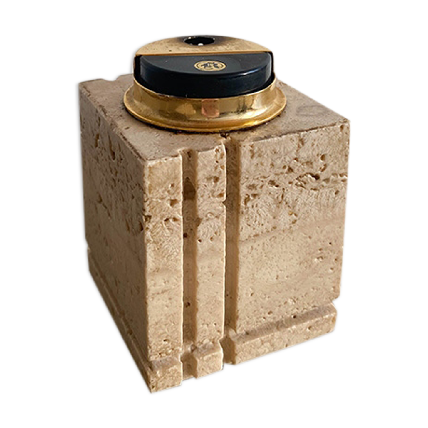 Travertine table lighter