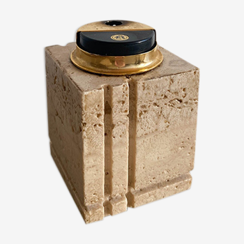 Travertine table lighter