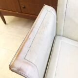 MATTEO GRASSI leather armchair with cushion