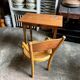 Fischel children's chair in curved wood and desk with 1 drawer