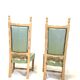 Paire de chaises de cheminée années 40