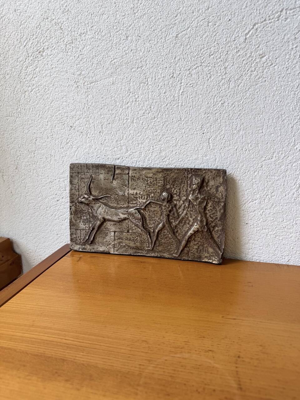 Bronze bas-relief mid-20th century