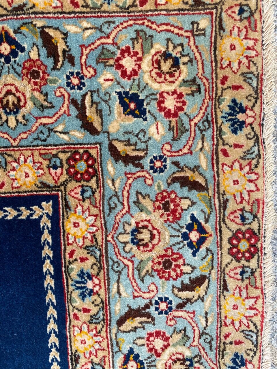 Persian carpet Ghoom wool and silk 138x214 cm