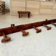 Old wall-mounted coat rack from a stable, folk art.