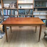 Teak dining table with compass feet, 4-6 people