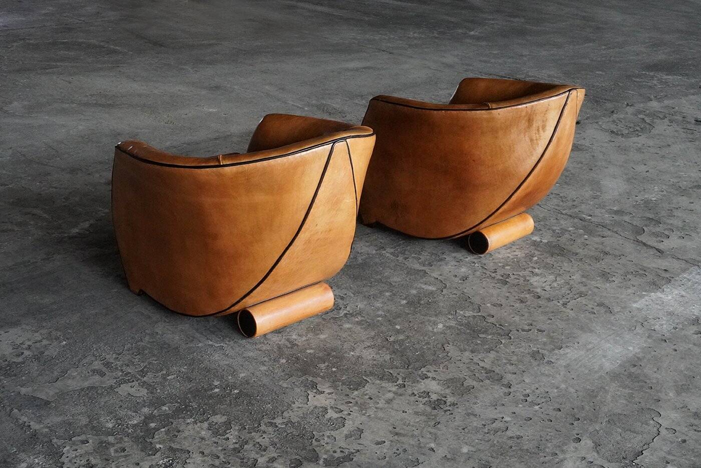 Vintage Lounge Chairs by Bart Van Bekhoven for Artistiek, 1990s, Set of 2