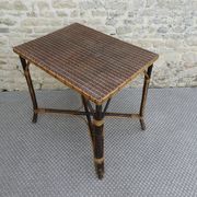 Bamboo and rattan table from the Perret & Vibert house, late 19th century.
