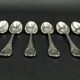 Set of 6 Christofle Marly model moka spoons – silver-plated – 10 cm
