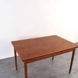 Mid-Century Danish Teak Extendable Dining Table, 1960s.