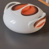Porcelain soup tureen Space Age Year 70 Royal Manufacture of Limoges