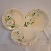 Set of 6 Longchamp 70's flat plates