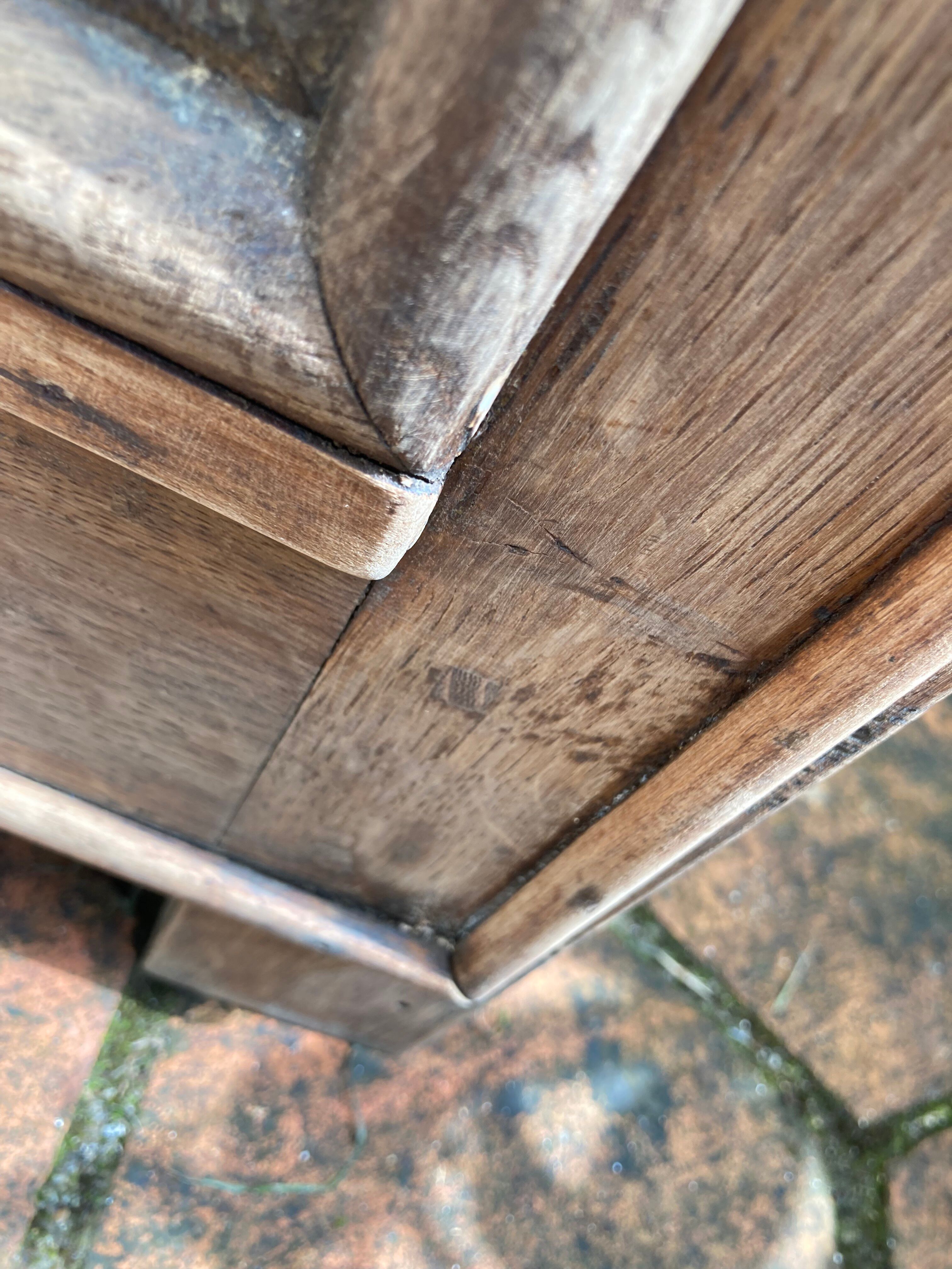 Antique solid wood sideboard