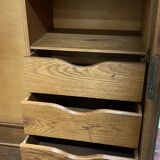 1930s English oak cabinet