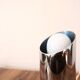 Small vintage chrome metal lamp