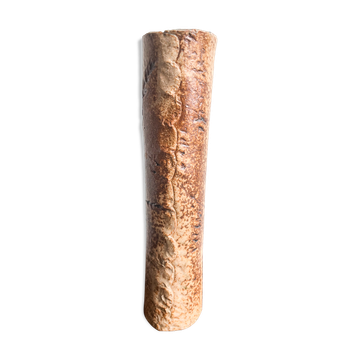 Studio Stoneware Soliflore Vase with Incised Wheat Ear Decoration 70s