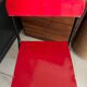 Ensemble bureau et chaise enfant rouge vintage