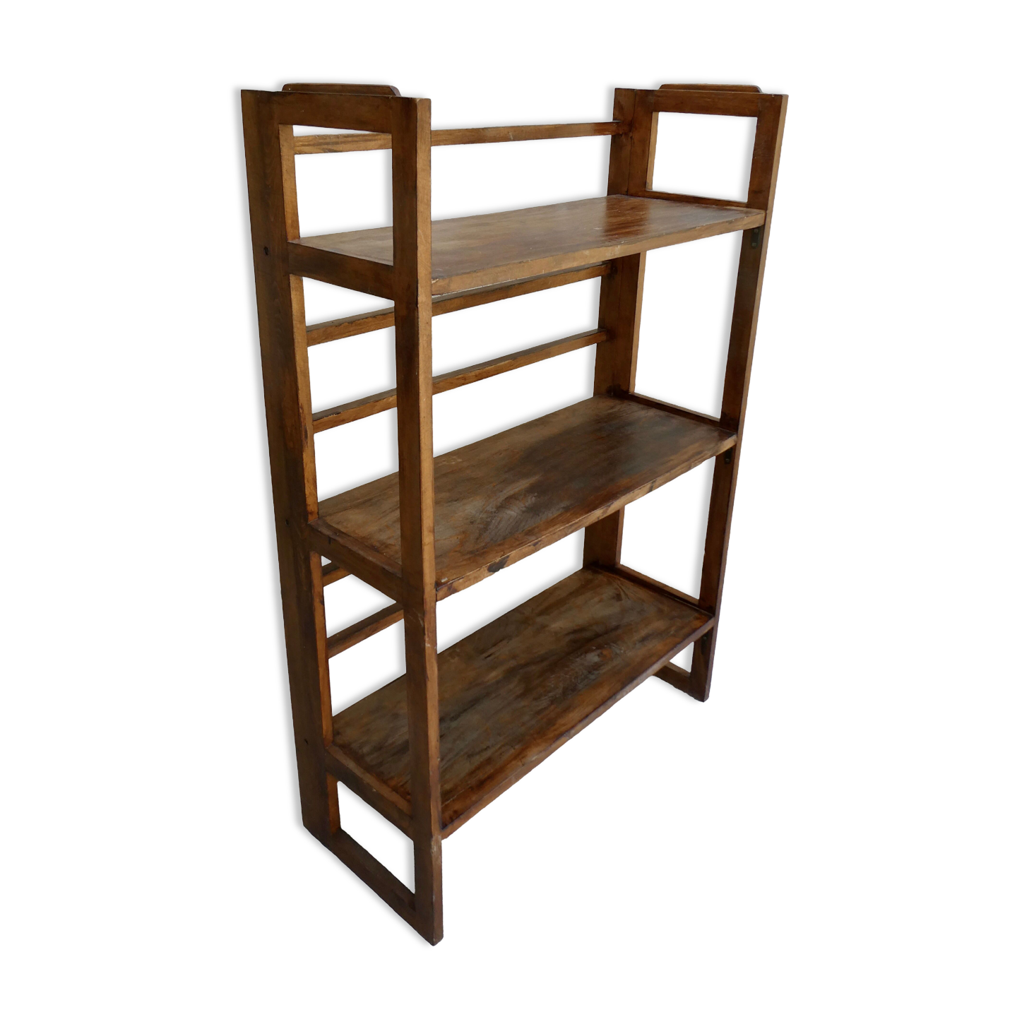 Wooden bookseller's shelf, folding