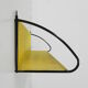 Pilastro wall rack with perforated steel plate