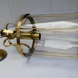 Antique glass cage lantern chandelier