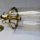 Antique glass cage lantern chandelier