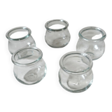 Glass candle holders