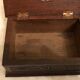 Dark wood open box