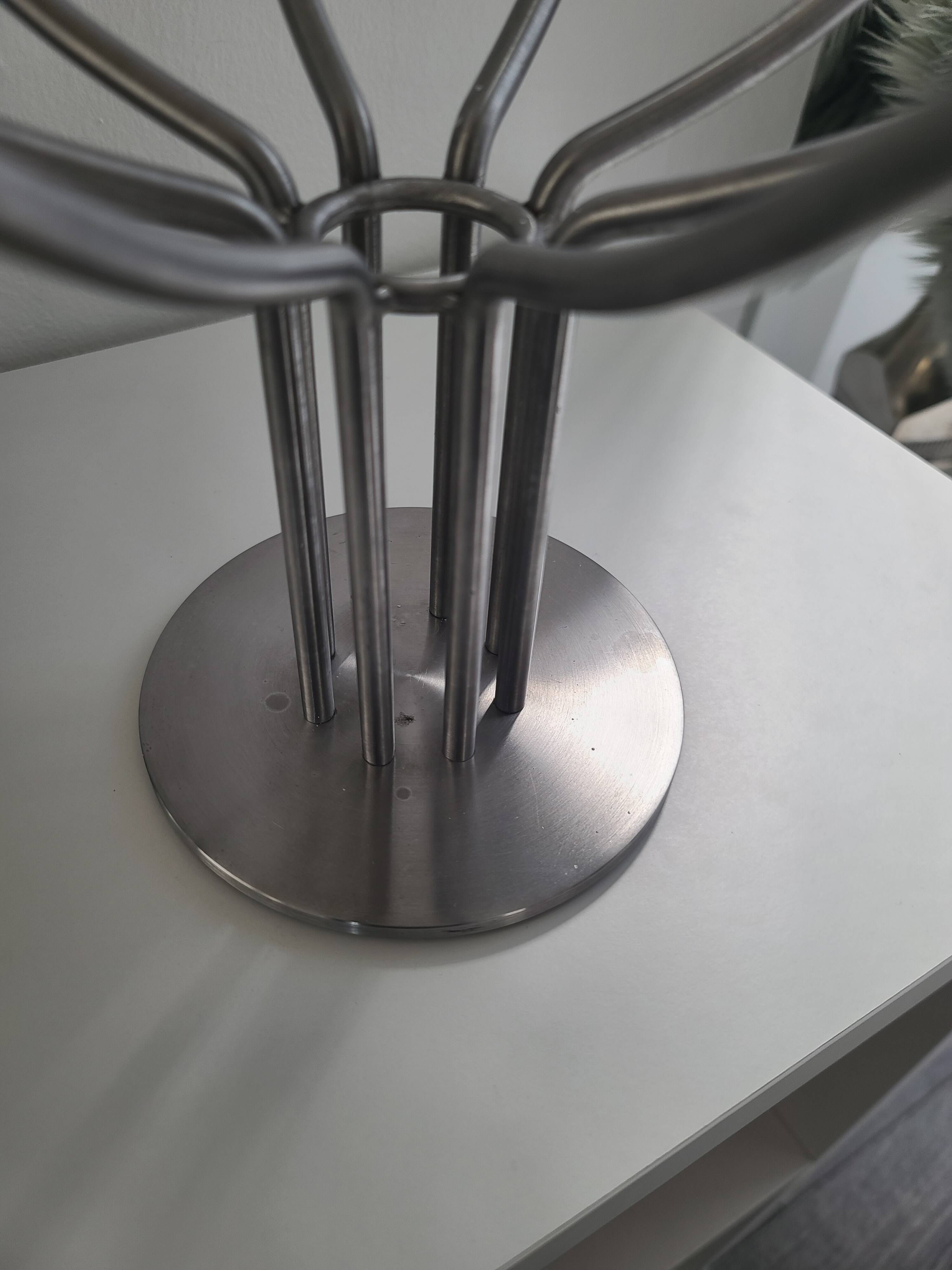 Chandelier 7 branches en acier brossé Ikea