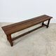 Pair of Antique Oak Benches with Turned Legs