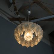 Suspension en résine et verre du milieu du siècle, années 1960