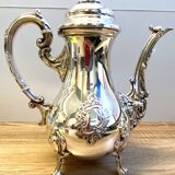 Elegant Louis XV Style Rocaille Silver Metal Tea Coffee Pot
