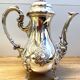 Elegant Louis XV Style Rocaille Silver Metal Tea Coffee Pot