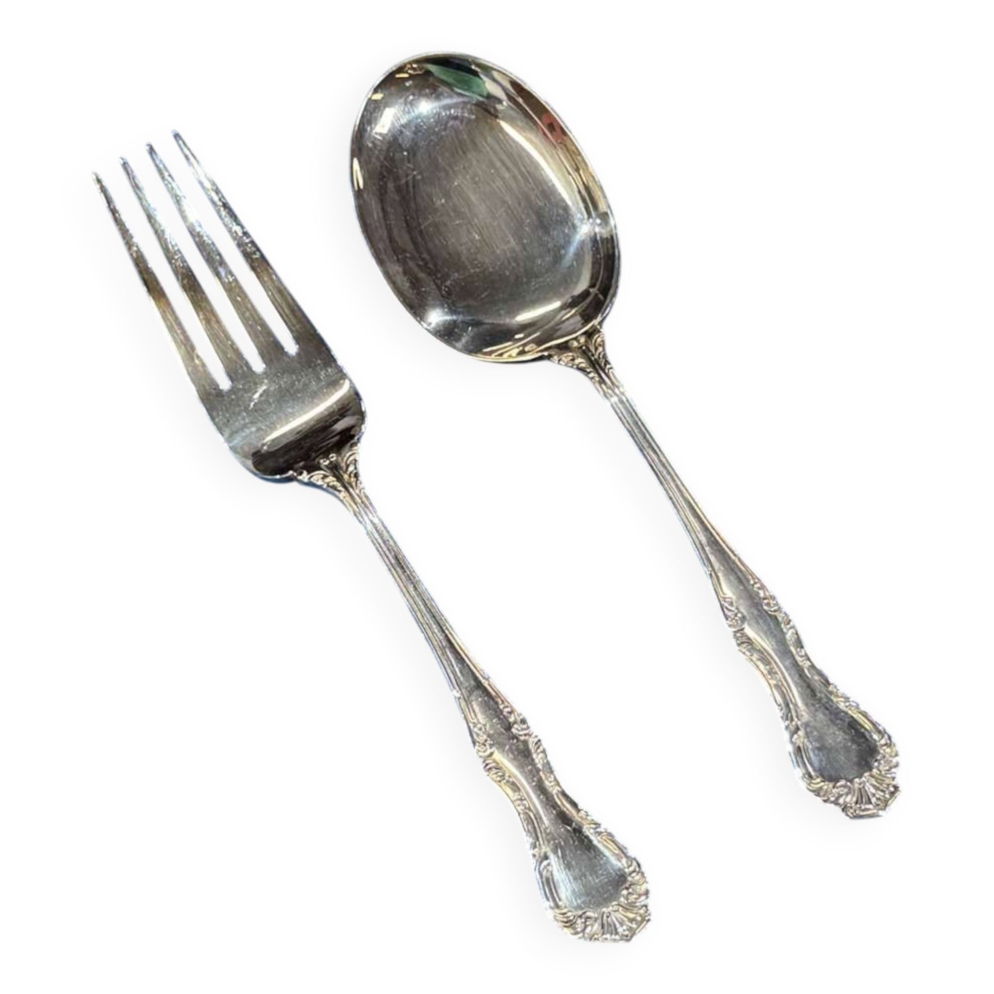 Couverts de service Mappin and Webb en métal argenté modèle Russell