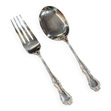 Couverts de service Mappin and Webb en métal argenté modèle Russell