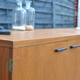 Uniflex-teak-leather sideboard