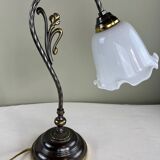 Antique tulip lamp