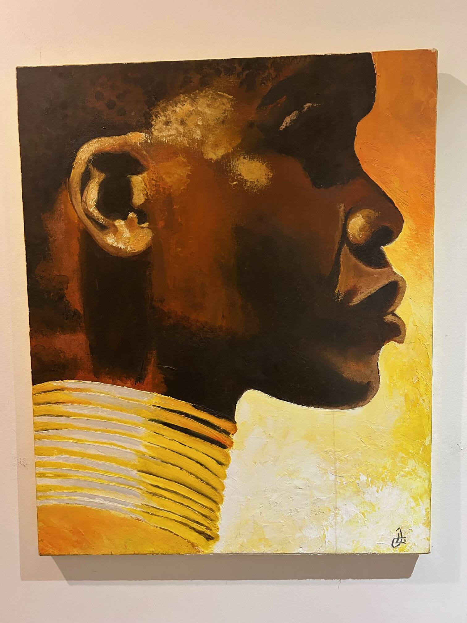 vintage oil portrait