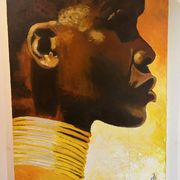 vintage oil portrait