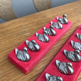 Thirteen metal swan named holder