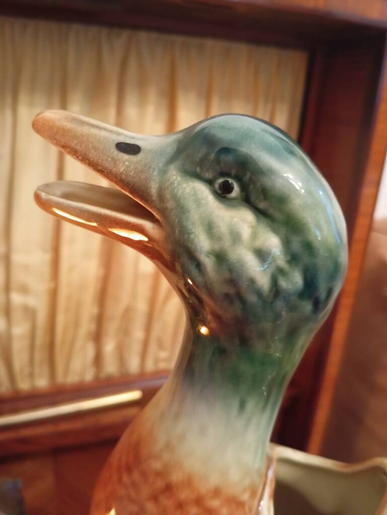 barbotine duck St Clement jug
