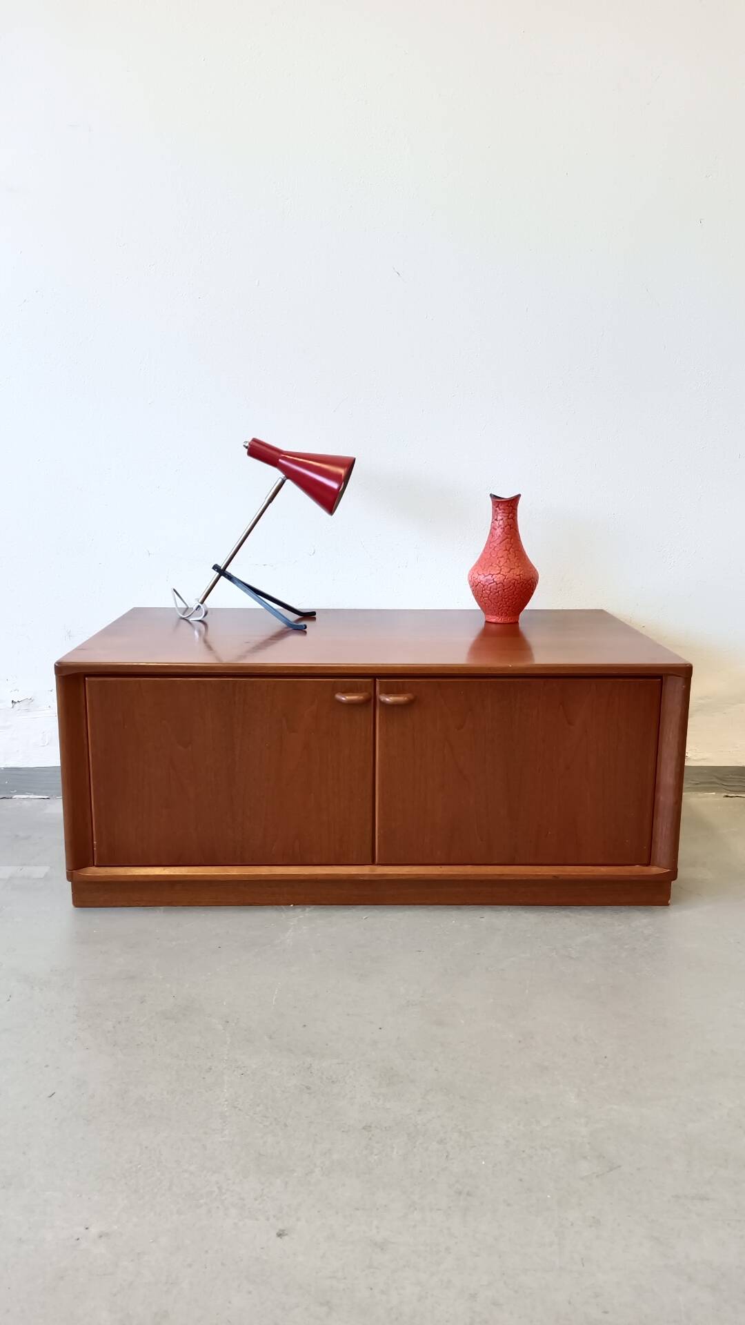 Low teak chest