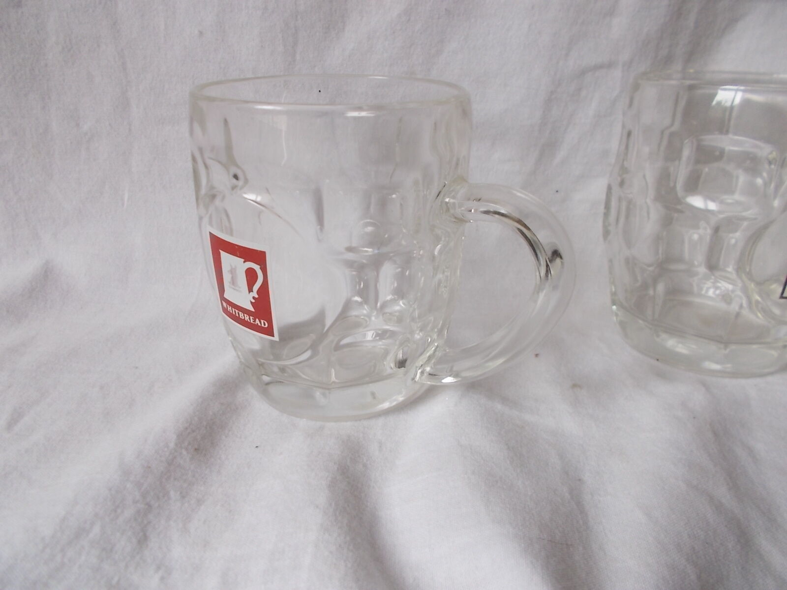 Vintage glass beer mugs
