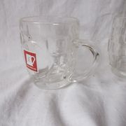 Chopes à bière en verre  vintage