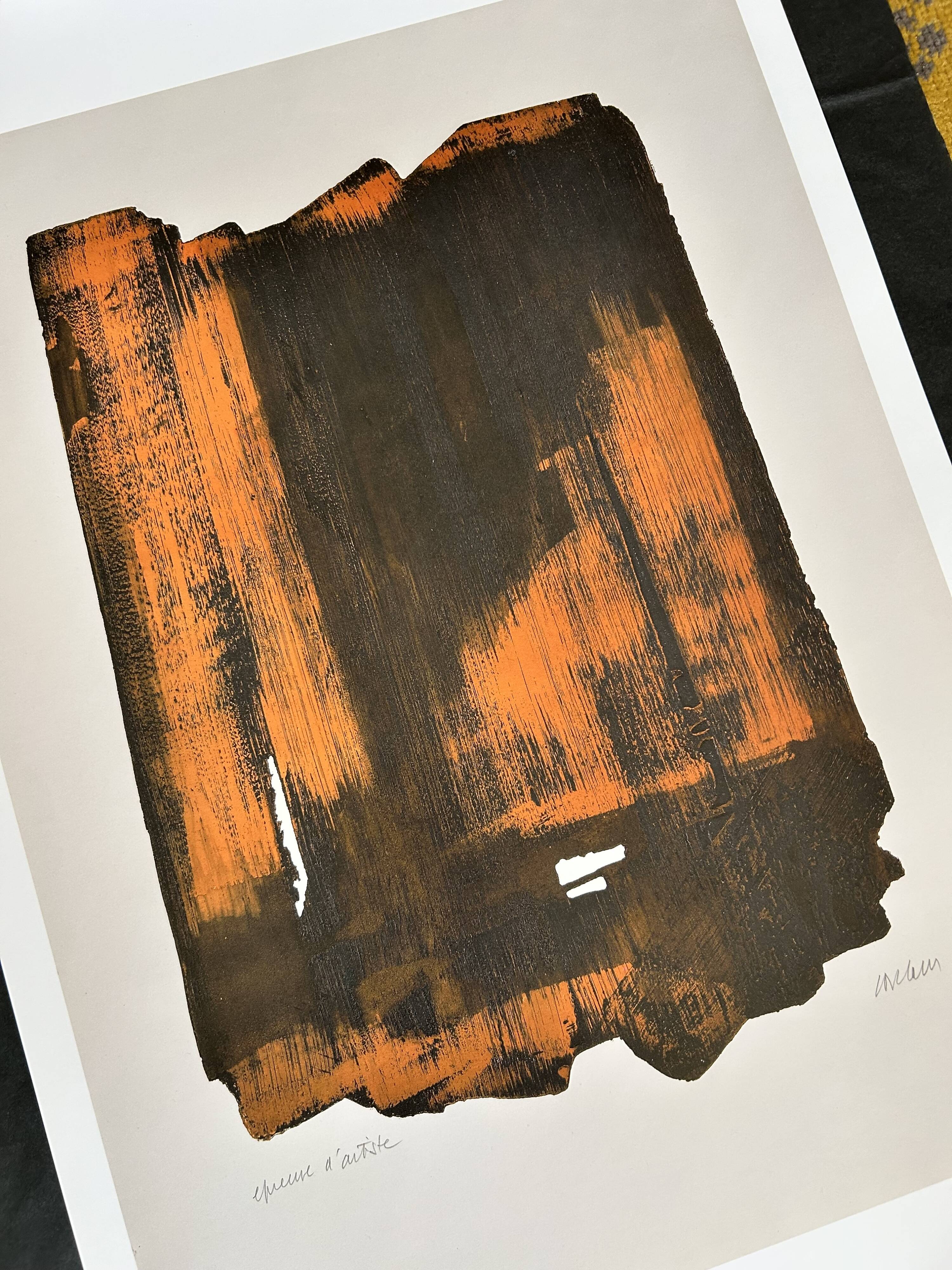 Pierre Soulages - Poster after Etching XVI on paper - 1961