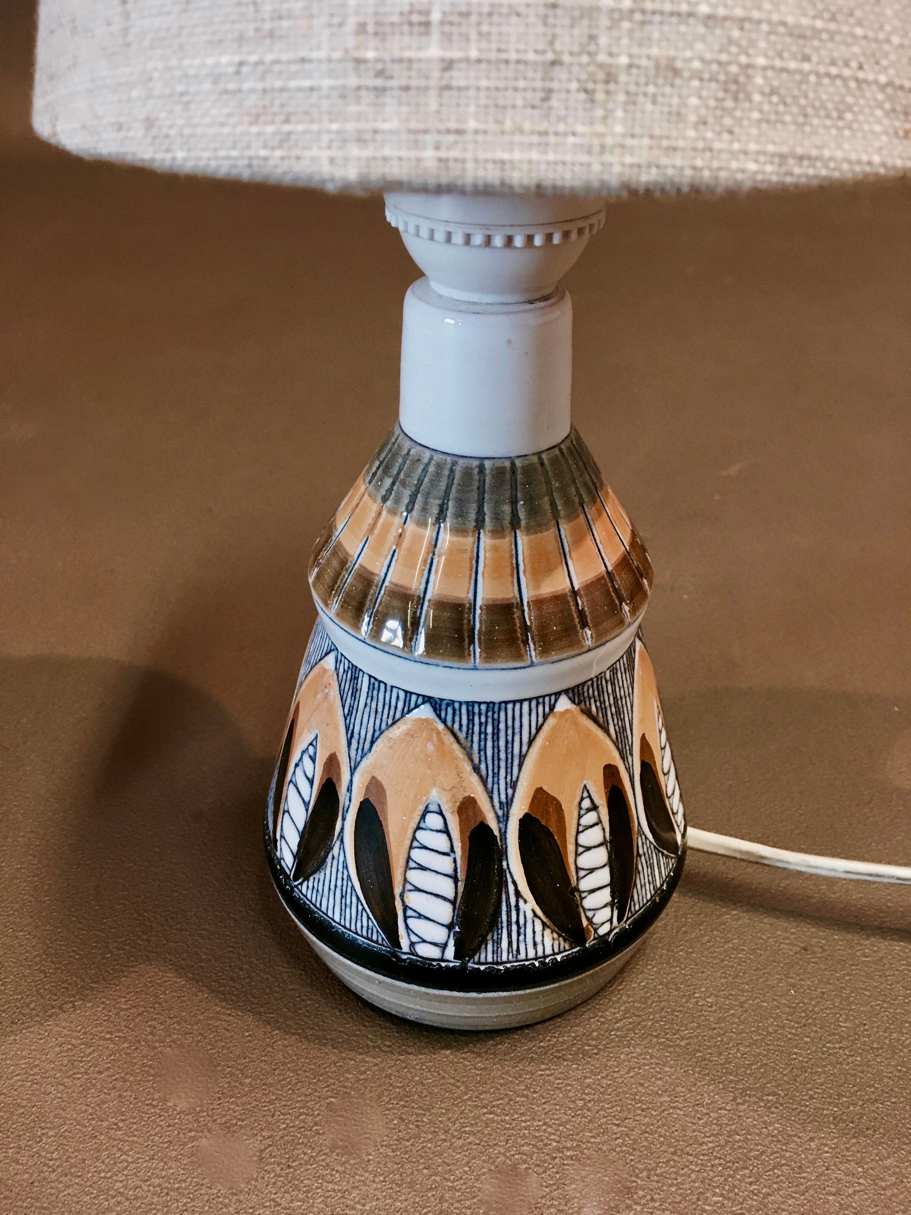 Scandinavian ceramic lamp 1960s