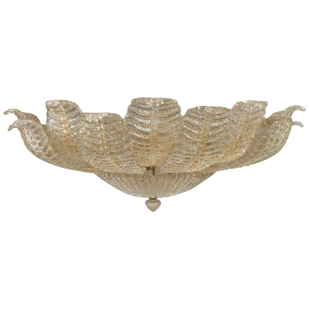 Murano glass flush mount
