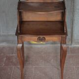 Bedside table, nightstand wood, accent furniture, antique furniture.